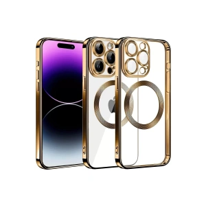 Apple iPhone 13 Pro Max Kılıf Slot Silikon - Gold