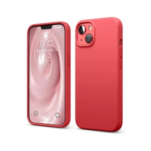 Apple iPhone 14 Kılıf First Silikon - Kırmızı