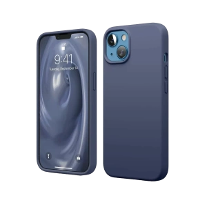 Apple iPhone 14 Kılıf First Silikon - Lacivert