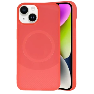 Apple iPhone 14 Kılıf Maya Karbon Kapak - Kırmızı