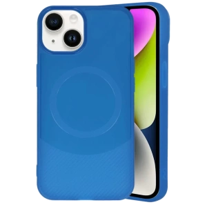 Apple iPhone 14 Kılıf Maya Karbon Kapak - Lacivert