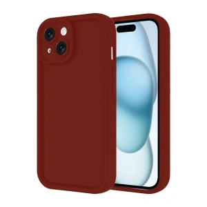Apple iPhone 14 Kılıf Viera Silikon - Bordo