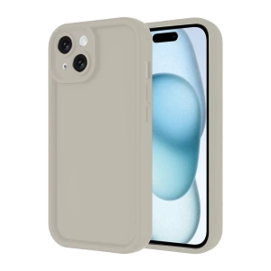 Apple iPhone 14 Kılıf Viera Silikon - Krem
