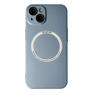 Apple iPhone 14 Plus Kılıf Jack Magneticsafe Lens Silikon - Sierra Blue