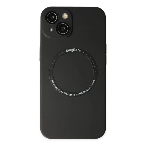 Apple iPhone 14 Plus Kılıf Jack Magneticsafe Lens Silikon - Siyah