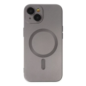 Apple iPhone 14 Plus Kılıf Moshi Lens Magneticsafe Silikon - Füme