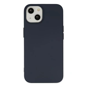 Apple iPhone 14 Plus Kılıf Nano içi Kadife Silikon - Lacivert