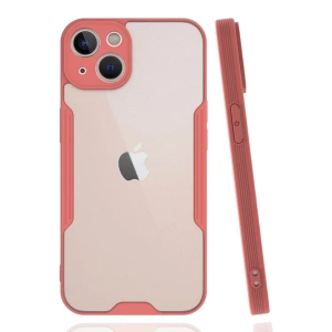 Apple iPhone 14 Plus Kılıf Platin Silikon - Pembe