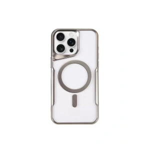 Apple iPhone 14 Pro Kılıf Boyi Magsafe Silikon Kapak - Gümüş