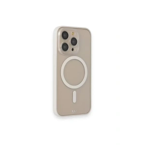 Apple iPhone 14 Pro Kılıf Grand Magneticsafe Kapak - Beyaz