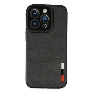 Apple iPhone 14 Pro Kılıf Loop Deri Silikon - Siyah