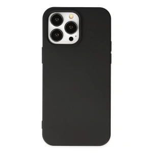 Apple iPhone 14 Pro Kılıf Nano içi Kadife Silikon - Siyah