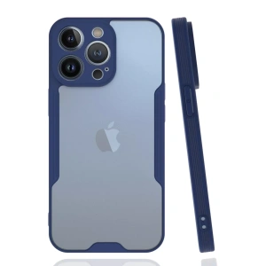 Apple iPhone 14 Pro Kılıf Platin Silikon - Lacivert