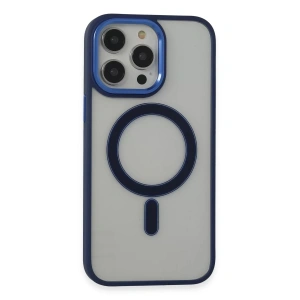 Apple iPhone 14 Pro Kılıf Room Magneticsafe Silikon - Lacivert