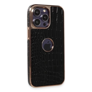 Apple iPhone 14 Pro Kılıf Snake Kapak - Siyah