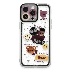 Apple iPhone 14 Pro Kılıf Sweet Desenli Silikon Kapak - Sarı