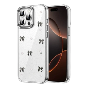 Apple iPhone 14 Pro Max Fiyonk Desenli Kapak - Desen 8
