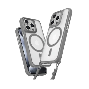 Apple iPhone 14 Pro Max Kılıf Enka Magsafe Silikon Kılıf - Titan Gri