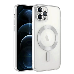 Apple iPhone 14 Pro Max Kılıf Kross Magneticsafe Kapak - Gümüş