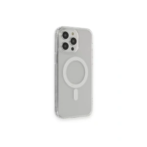 Apple iPhone 14 Pro Max Kılıf Matte Şeffaf Magneticsafe - Şeffaf