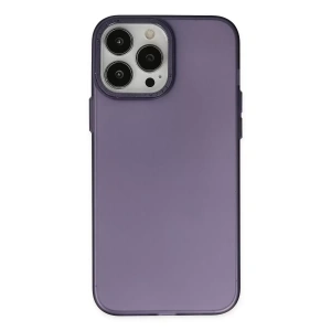Apple iPhone 14 Pro Max Kılıf Modos Metal Kapak - Mor
