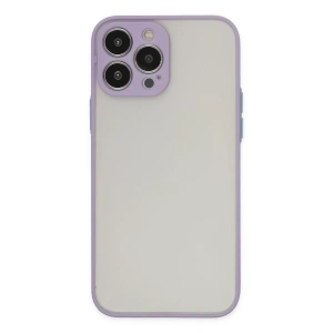 Apple iPhone 14 Pro Max Kılıf Montreal Silikon Kapak - Mor