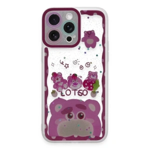 Apple iPhone 14 Pro Max Kılıf Sweet Desenli Silikon Kapak - Pembe