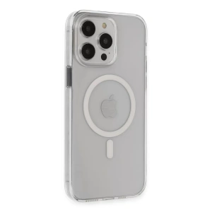 Apple iPhone 14 Pro Max Kılıf Tron Şeffaf Magsafe Kapak - Şeffaf