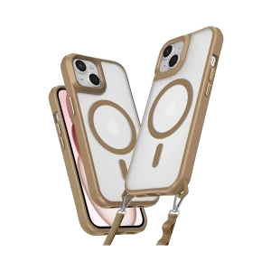 Apple iPhone 15 Kılıf Enka Magsafe Silikon Kılıf - Desert