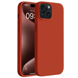 Apple iPhone 15 Kılıf First Silikon - Kırmızı