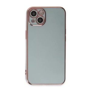 Apple iPhone 15 Kılıf Volet Silikon - Açık Yeşil
