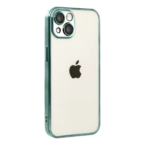 Apple iPhone 15 Lensli Silikon - Yeşil