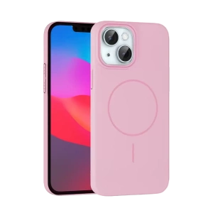Apple iPhone 15 Plus Broş Magsafe Kapak - Pembe