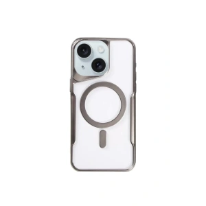 Apple iPhone 15 Plus Kılıf Boyi Magsafe Silikon Kapak - Titan Gri