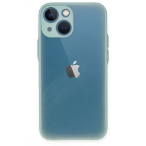 Apple iPhone 15 Plus Kılıf Montreal Silikon Kapak - Açık Yeşil