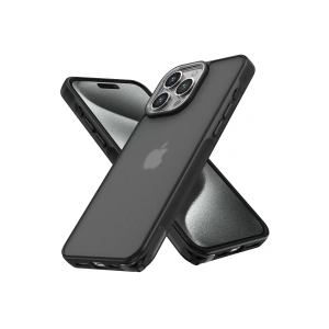 Apple iPhone 15 Pro Kılıf Elegant Kapak - Siyah