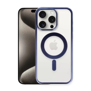 Apple iPhone 15 Pro Kılıf Erozi Magsafe Kapak - Lacivert