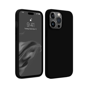Apple iPhone 15 Pro Kılıf First Silikon - Siyah