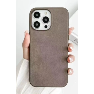 Apple iPhone 15 Pro Kılıf Karen Magsafe Kapak - Kahverengi