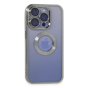 Apple iPhone 15 Pro Kılıf Slot Silikon - Gümüş
