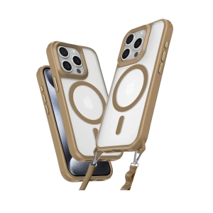 Apple iPhone 15 Pro Max Kılıf Enka Magsafe Silikon Kılıf - Desert