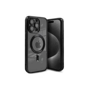 Apple iPhone 15 Pro Max Kılıf Kross Magneticsafe Kapak - Siyah