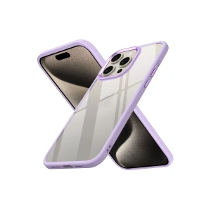 Apple iPhone 15 Pro Max Kılıf Power Silikon - Lila