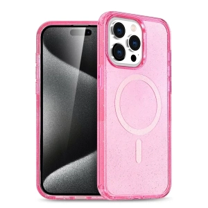 Apple iPhone 15 Pro Max Kılıf Star Magsafe Kapak - Pembe