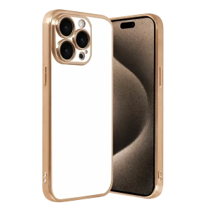 Apple iPhone 15 Pro Max Lensli Silikon - Gold