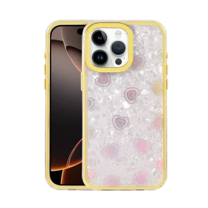Apple iPhone 15 Pro Max Lumi Desenli Kapak - Sarı