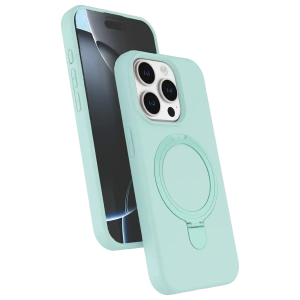 Apple iPhone 15 Pro Max Regal Magsafe Standlı Kapak - Su Yeşili