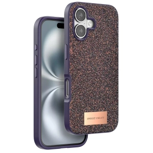 Apple iPhone 16 Bright Simli Kapak - Derin Mor