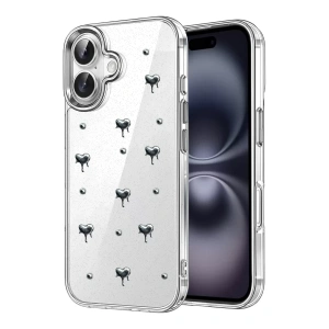 Apple iPhone 16 Fiyonk Desenli Kapak - Desen 1