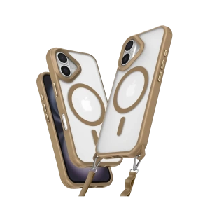 Apple iPhone 16 Kılıf Enka Magsafe Silikon Kılıf - Desert
